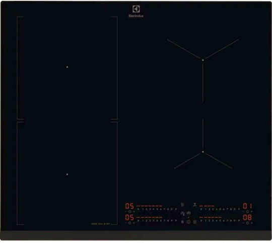 Electrolux Plită cu Inducție Autonom cu Hota & Funcție de Blocare 59x52εκ.