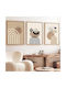 Set MDF Paintings Frame 3 Pieces Huhu264 50 X 35 693bse4055 50x35 Cm