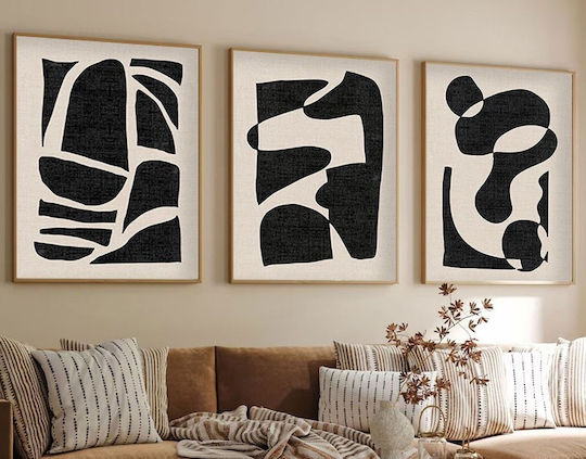Set MDF Paintings Frame 3 Pieces Huhu201 50 x 70 693bse1485 50x70 Cm
