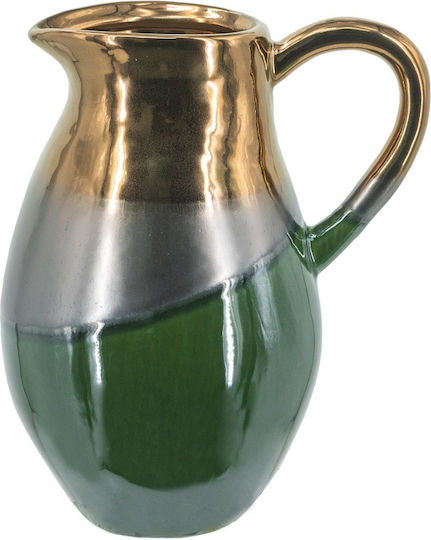 Artekko Decorative Vase Electric Green 20.5x16x25cm