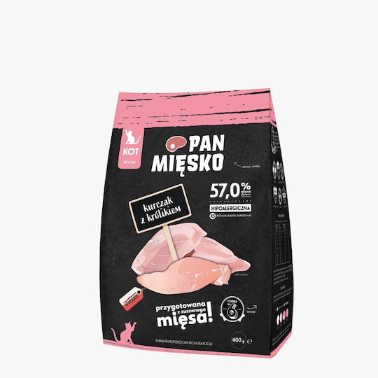 Pan Miesko Dry Food for Young Cats with Chicken / Rabbit 0.4kg