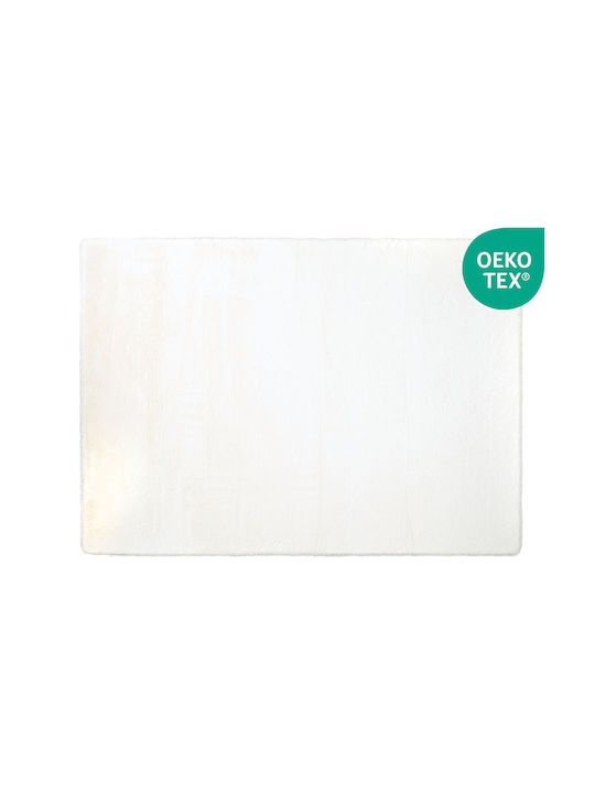 Vasilas Home Silva Teppich Rechteckig Synthetisch,Polyester/Cotton/Leather Off White