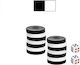 ToyMarkt Wooden Checkers for Backgammon White-b...