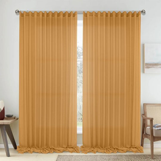 Lino Home Perdea Cu Coafură Bej 150x295cm