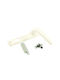 'Ifaistos Window Handle on Plate White 29.0271