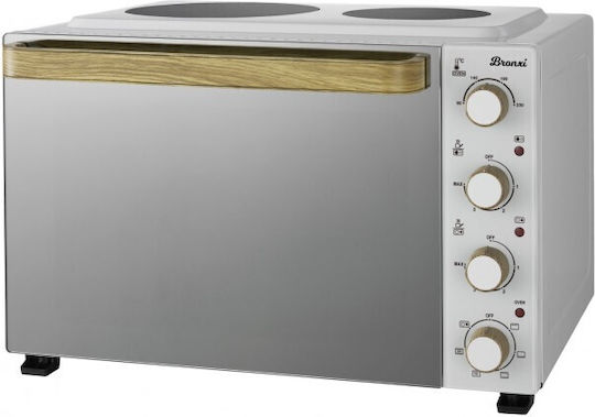 Bronxi BX-5032 Elektrischer Ofen 50Es mit 2 Brennern