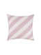 Nobodinoz Διακοσμητική Μαξιλαροθήκη Sheldon Lilac Diagonal Stripes 60x60εκ.