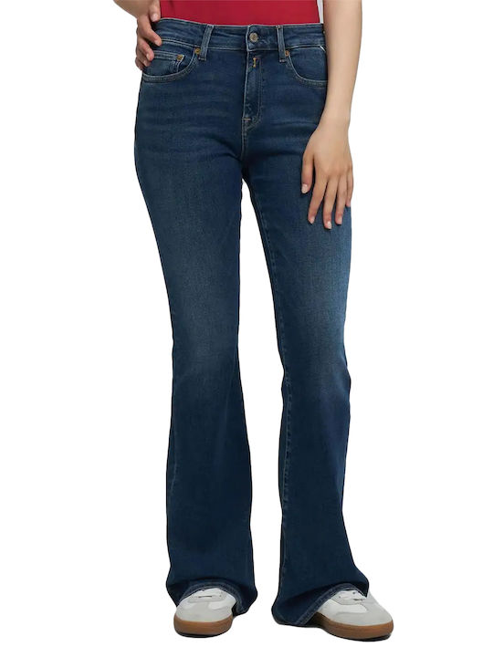 Joella Women's Jean Trousers Flared Dark Blue