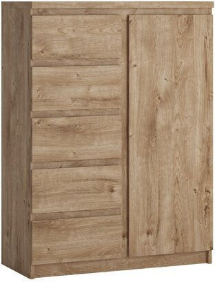 Μπουφές Merfere 110 Ξύλινος με Συρτάρια Δρυς 40x40x83cm