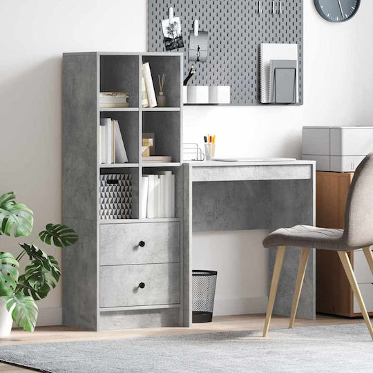 Schreibtisch Holz Concrete Grey 70x40x76cm