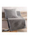 Rythmos Charlie Ριχτάρι Πολυθρόνας Chenille 180x160εκ. Γκρι