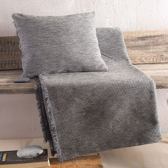 Rythmos Charlie Ριχτάρι Πολυθρόνας Chenille 180x160εκ. Γκρι