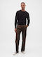 Trousers in Relaxed Fit Brown Heather