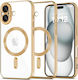 Techsuit Luxury Crystal Umschlag Rückseite Sili...