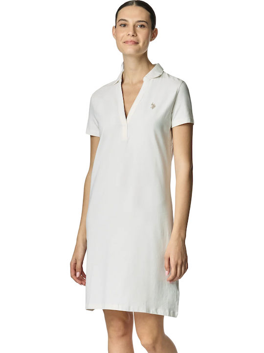 Cris Sommer Mini Damenkleid Bianco Giallo