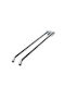Double Wall-Mounted Bathroom Rail Silver