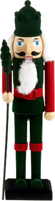 TnS Fabric Christmas Nutcracker Green