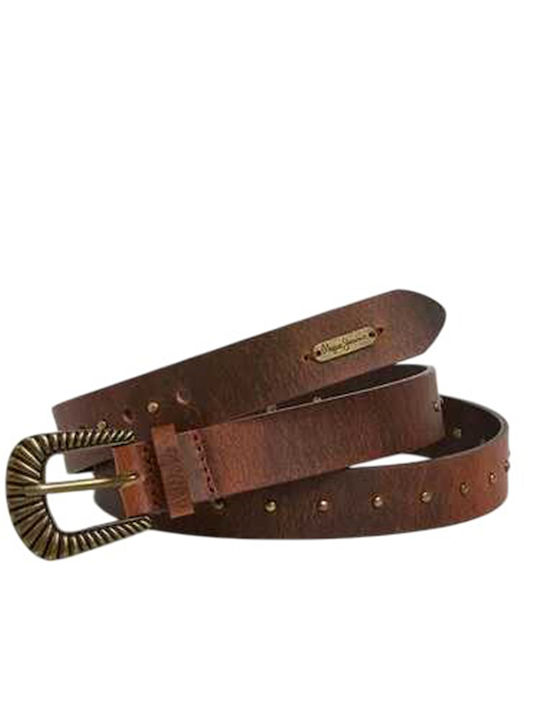 Pepe Jeans Γυναικεία Ζώνη Καφέ