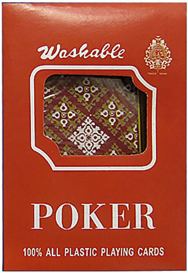 Einzel Kartenspiel Kunststoff 2 Farben 1 Stück 96-365 Rot