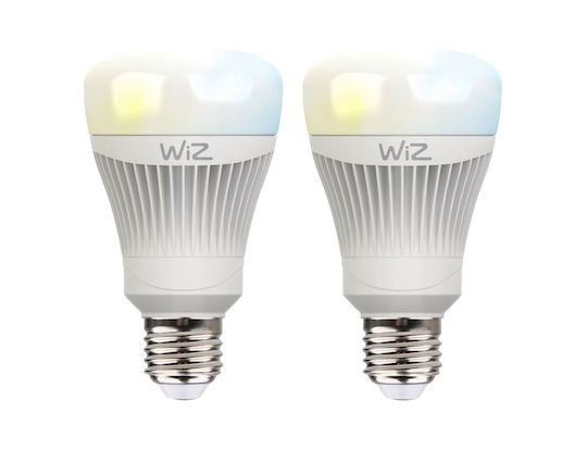 WiZ Smart Bulbs LED 11.5W for Socket E27 Adjustable White 806lm 2pcs