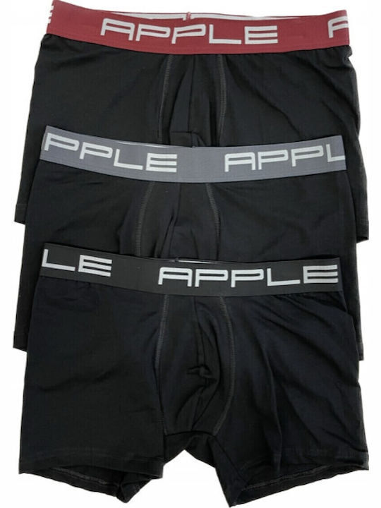 Apple Boxer Herren Boxershorts Red, Grey, Black...