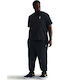 Herren-Sweatpants Glänzende Fußball-Jogginghose mit Gummizug Schwarz