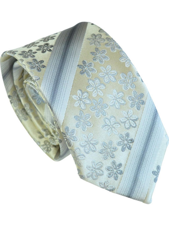Pierre Cardin Men's Tie Silk Printed in Beige Color