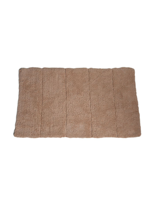 Eurocasa Badematte Baumwolle Rechteckig 7118 Beige 50x80cm