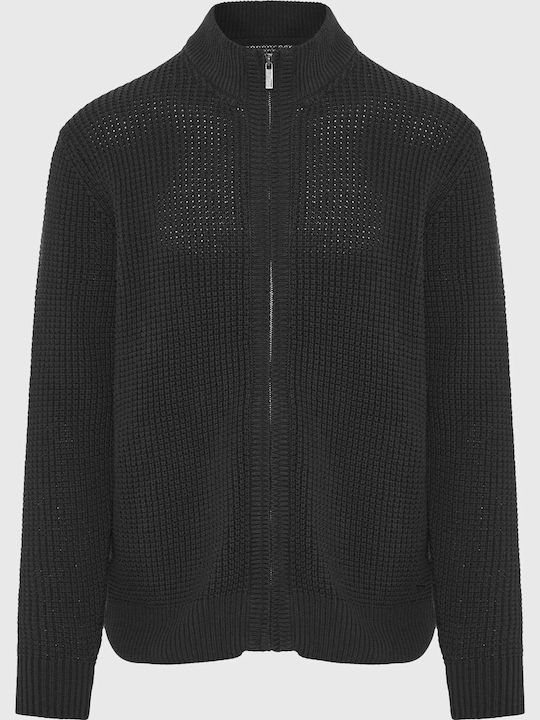 Funky Buddha Men's Knitted Cardigan Gray
