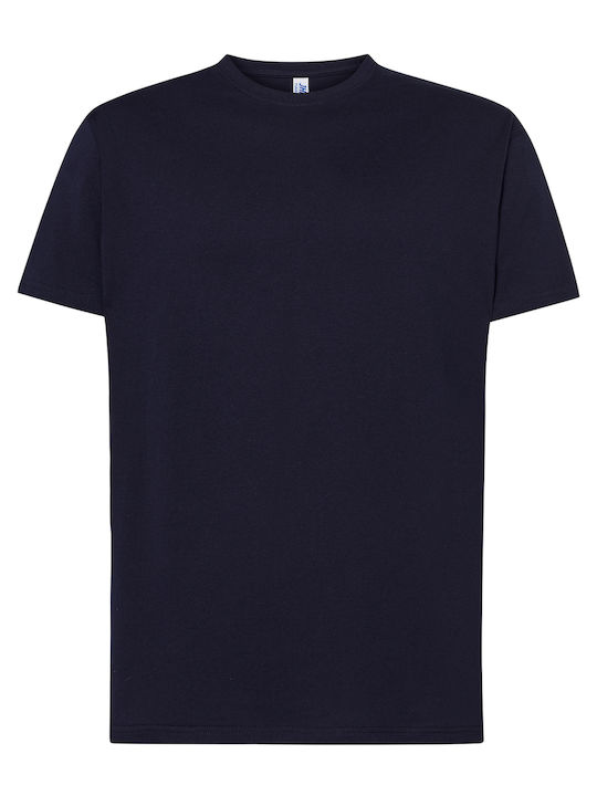 Jhk T-shirt Ανδρικό Διαφημιστικό T-shirt Κοντομάνικο σε Navy Μπλε Χρώμα