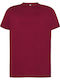Jhk T-shirt Men's Short Sleeve Promotional T-Shirt Burgundy