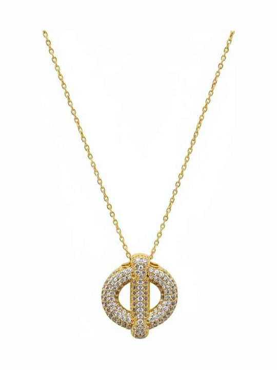 Rebekka Charm Monogramm "Η" aus Vergoldet Stahl