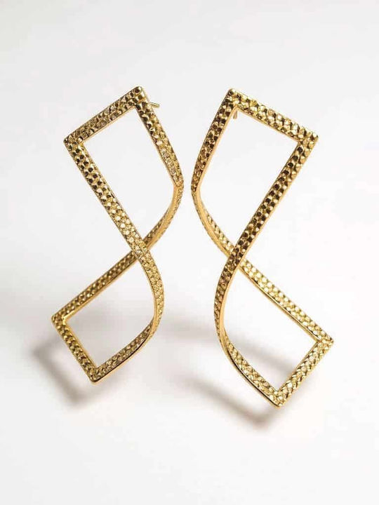 Rebekka Earrings made of Steel Gold Plated