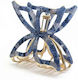 Rebekka Mg10001bl Hair Clips Claw with Blue Butterfly