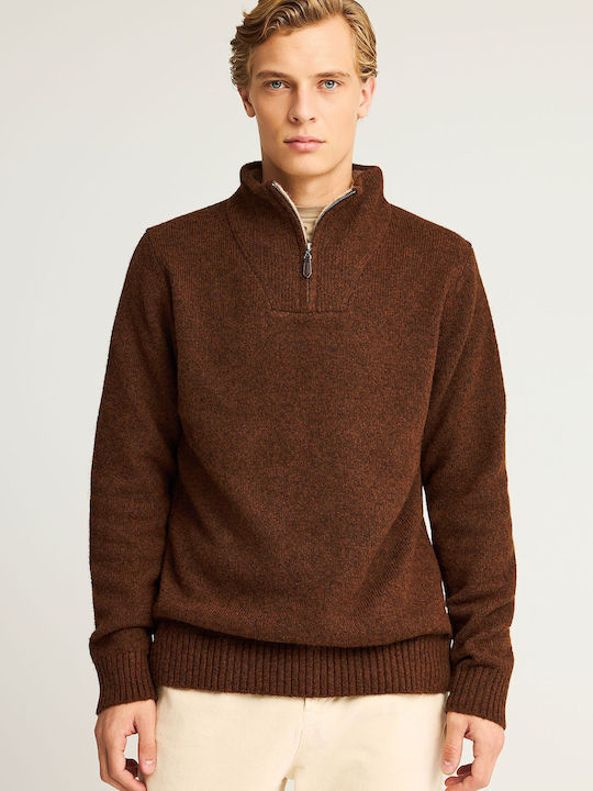 Funky Buddha Langarm-Pullover Hazelnut Mel