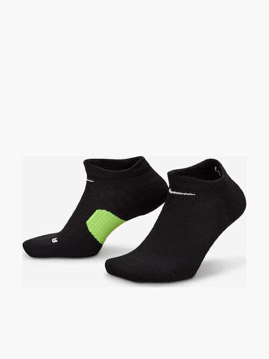 nike black and green socks