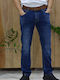 Herren Jeanshose Elastisch Blau