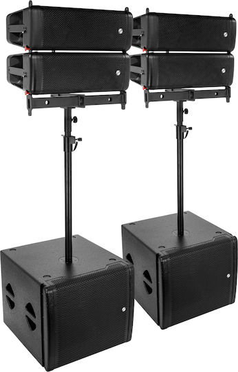 Elokance Pair of Active PA Speakers 350W with 6.5" Woofer