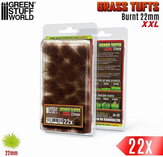Green Stuff World Burnt Static Grass Tufts 22mm 22 Pieces