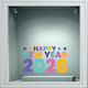 Αυτοκόλλητο Βιτρίνας - Happy New Year 9 - 50cm X 30cm