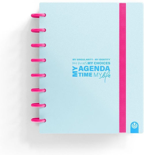 Carchivo Planner Ingeniox A5 160 Pages Blue Pastel & Neon Pink Carchivo