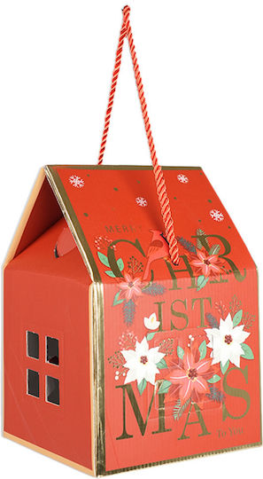 Arpimex Srl Weihnachtsfigur Papierbox Form Häuschen 18cm