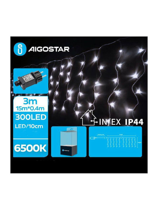 300 Λαμπάκια LED Κουρτίνα 15μ. x 40εκ. Ψυχρό Λευκό 300 Λαμπάκια LED Κουρτίνα 15μ. x 40εκ. Ψυχρό Λευκό