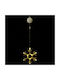 Weihnachtsbaumschmuck Hängende Batterie 3aa Vakuum Saugnapf Schneeflockenform 9 LED Warmes Licht Aigostar Sds-8433325305369 Sss