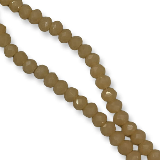 Κρυσταλλάκια 4mm Μπεζ 2 Τμχ