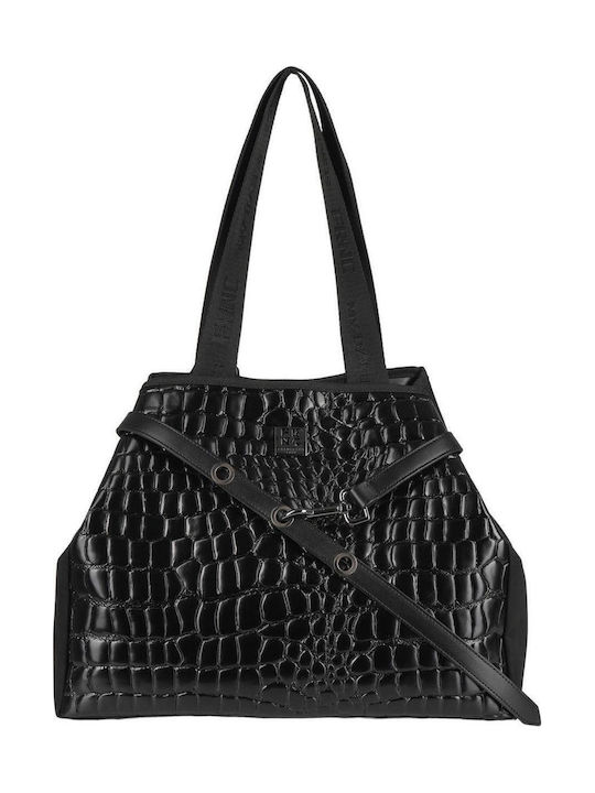 FRNC Damen Shopper Tasche Krokodilmuster