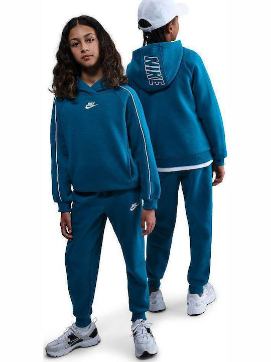 Nike Παιδικό Παντελόνι Φόρμας Με Μπλούζα Μπλε