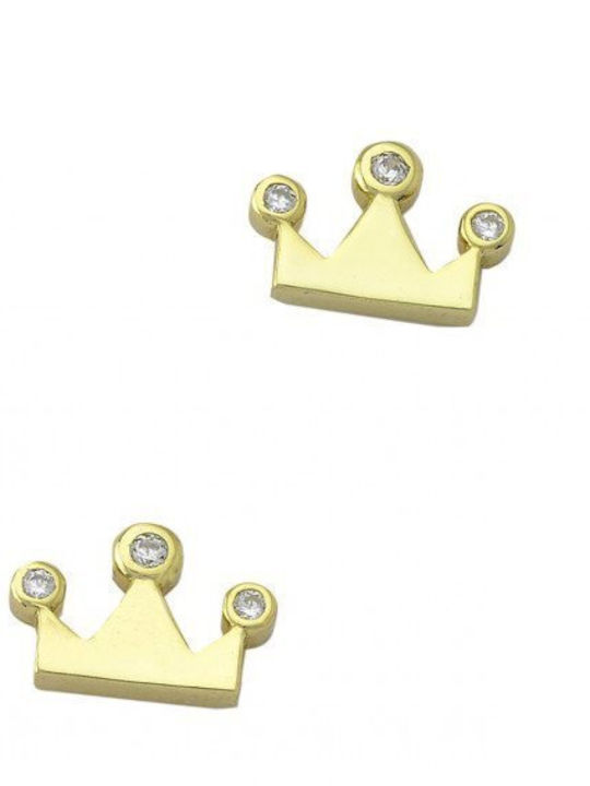 Paraxenies Earrings made of Silver Gold Plated with Stones
