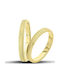Original Wedding Rings Gold 3mm Matte Lustrous Lines Wr151 18K