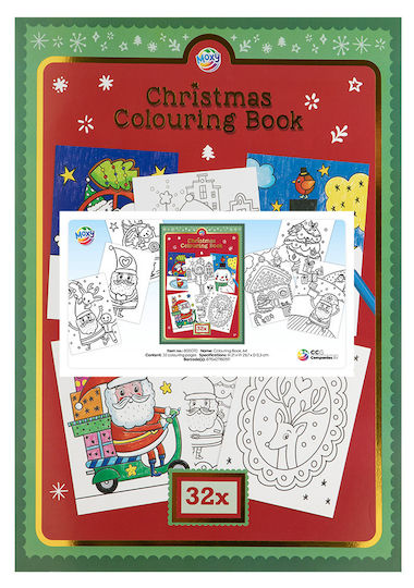 Xmas Carte De Pagini De Colorat A4 32 Foi #002.800070